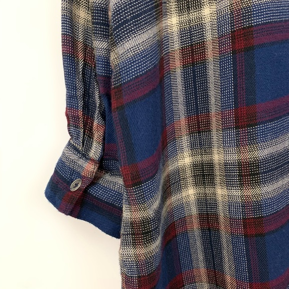 Vintage Havana Lace Up Plaid Tunic Dress Small - Picture 4 of 7